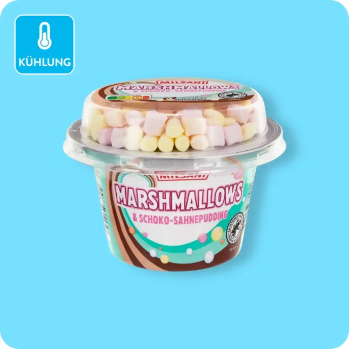 Bild 1 von MILSANI Sahnepudding mit Süßigkeiten, Marshmellows & Schoko-Sahne-Pudding