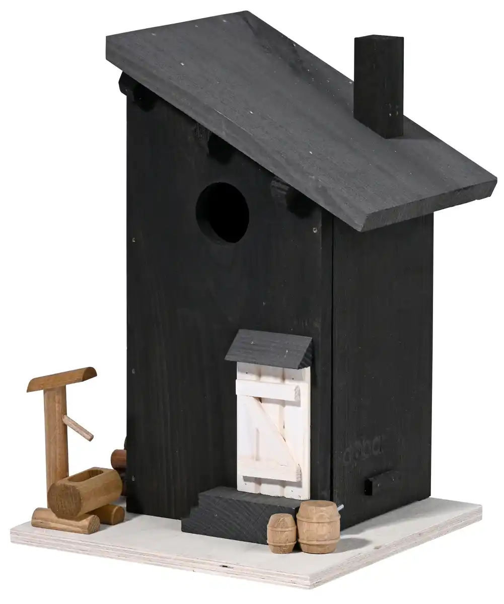 Bild 1 von Dobar Nistkasten Onkel Bob schwarz 18,5 x 18,5 x 27 cm