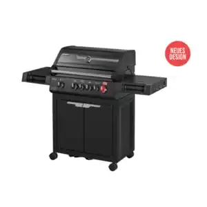 Enders Gasgrill Boston Black Pro 4 Sikr Turbo inkl. Wetterschutzhülle