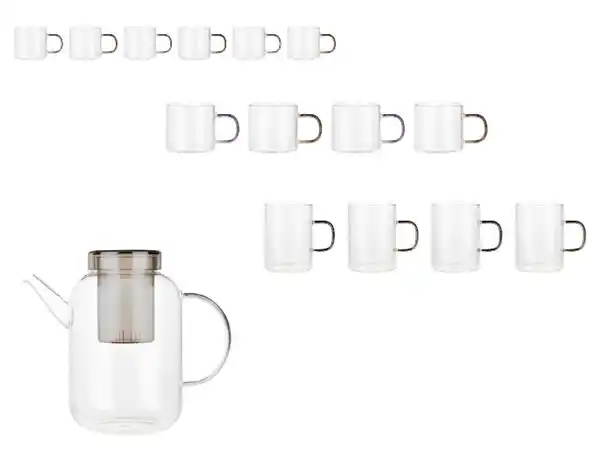 Bild 1 von LIVARNO home Tee- / Espresso- / Cappuccinogläser / Teekanne aus Borosilikatglas