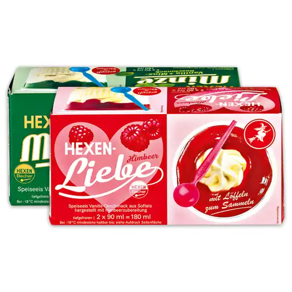 Bild 1 von HEXEN-Eis Hexen-Liebe/ -Minze Eisbecher
