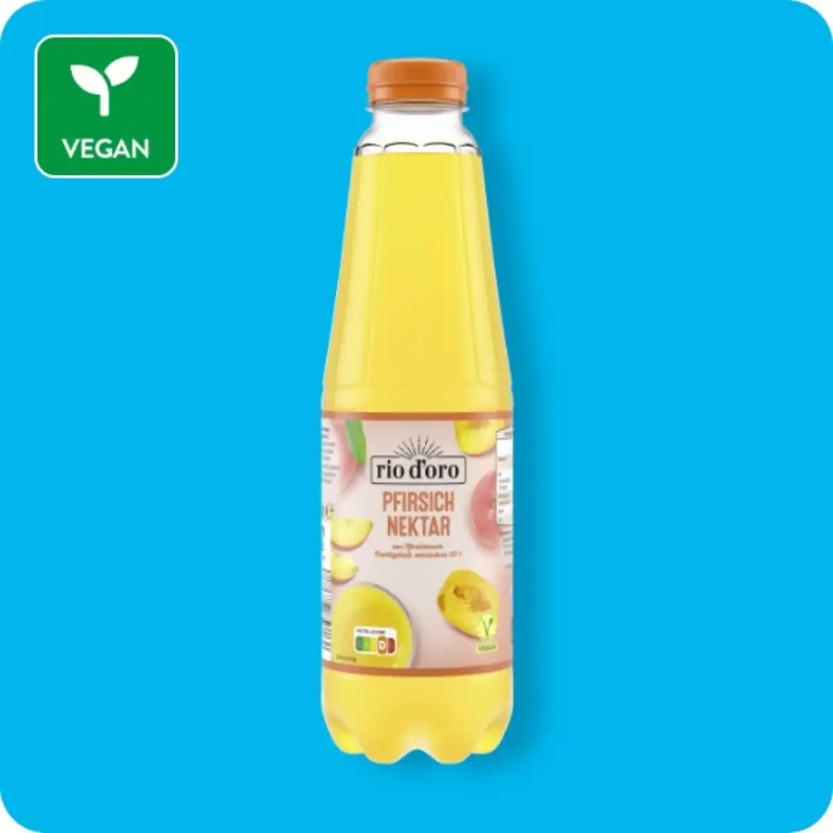 Bild 1 von RIO D'ORO Premium-Fruchtnektar, Pfirsich-Nektar (aus Pfirsichmark
