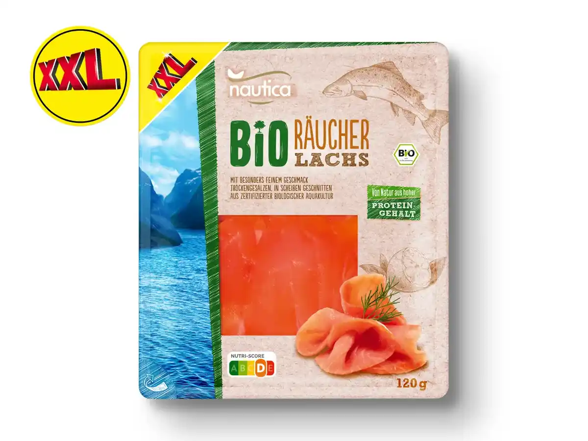 Bild 1 von Nautica Bio Räucherlachs,  120 g