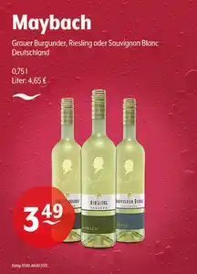 Maybach Grauer Burgunder, Riesling oder Sauvignon Blanc Deutschland
