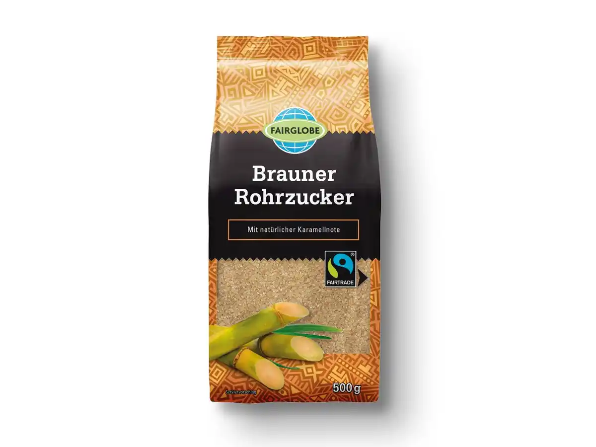 Bild 1 von Fairglobe Brauner Rohrzucker,  500 g