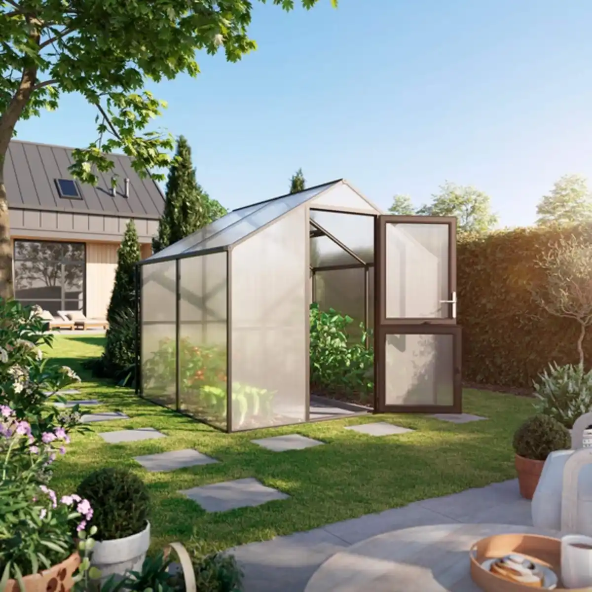 Bild 1 von Mr. GARDENER Gewächshaus »Premium«, BxL: 2,33 x 2,17 m, Steck-/Schraub-System