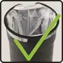 Bild 2 von WENKO Kosmetikeimer »LEMAN«, 3 l, Höhe: 25 cm, grün