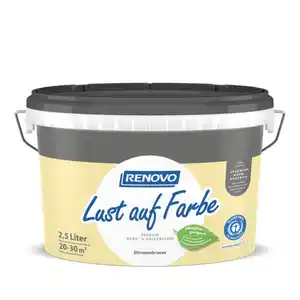 RENOVO Wand- und Deckenfarbe matt »Lust auf Farbe«, zitronenbrause