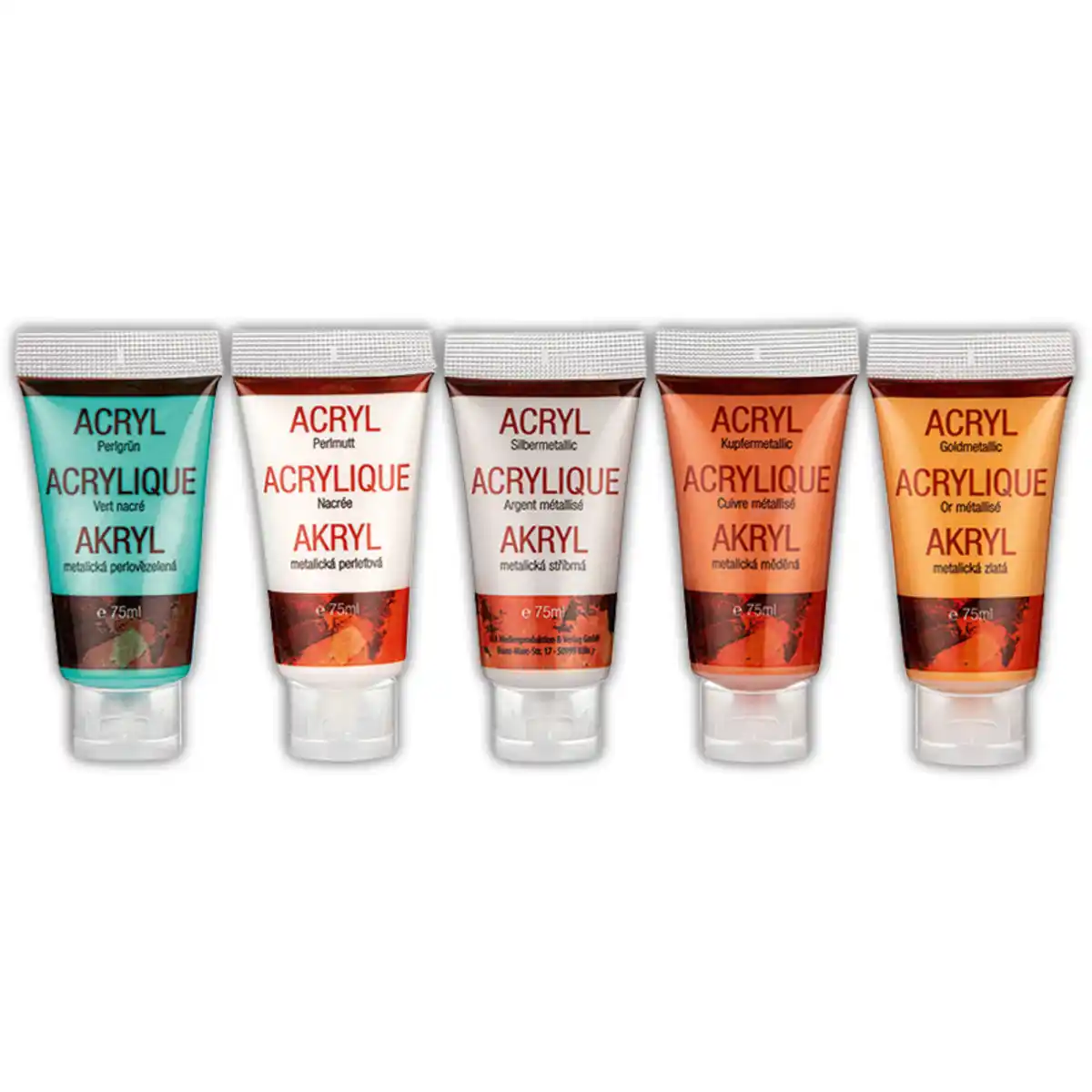 Bild 1 von Createlli Acryl-Metallicpasten 5er-Set