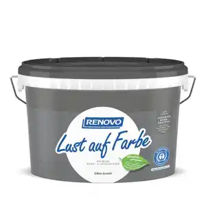 RENOVO Wand- und Deckenfarbe matt »Lust auf Farbe«, edles granit