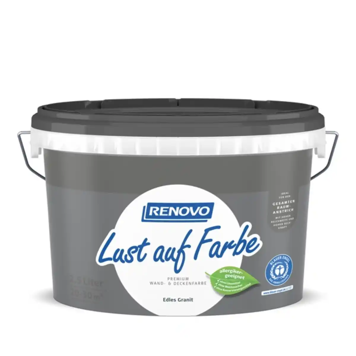 Bild 1 von RENOVO Wand- und Deckenfarbe matt »Lust auf Farbe«, edles granit