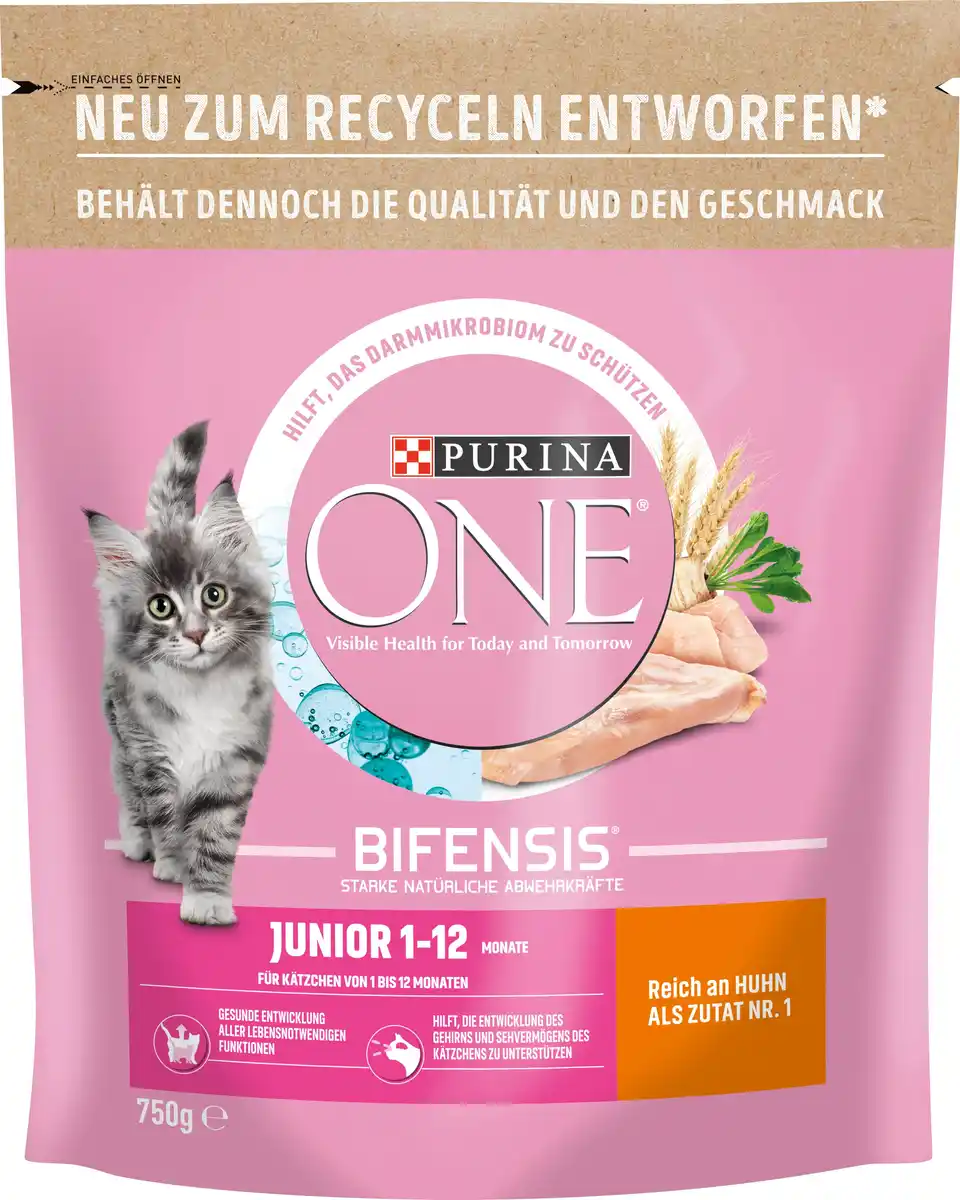 Bild 1 von Purina ONE Junior reich an Huhn und Vollkorn-Getreide 750 g