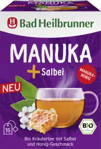 Bad Heilbrunner Bio Kräutertee MANUKA+ Salbei, 30 g