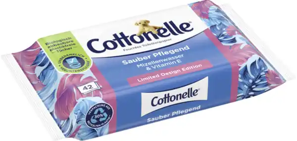 Bild 2 von Cottonelle Feuchtes Toilettenpapier Sauber Pflegend Mizellenwasser & Vitamin E