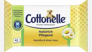 Cottonelle Feuchtes Toilettenpapier Natürlich Pflegend Kamille & Aloe Vera