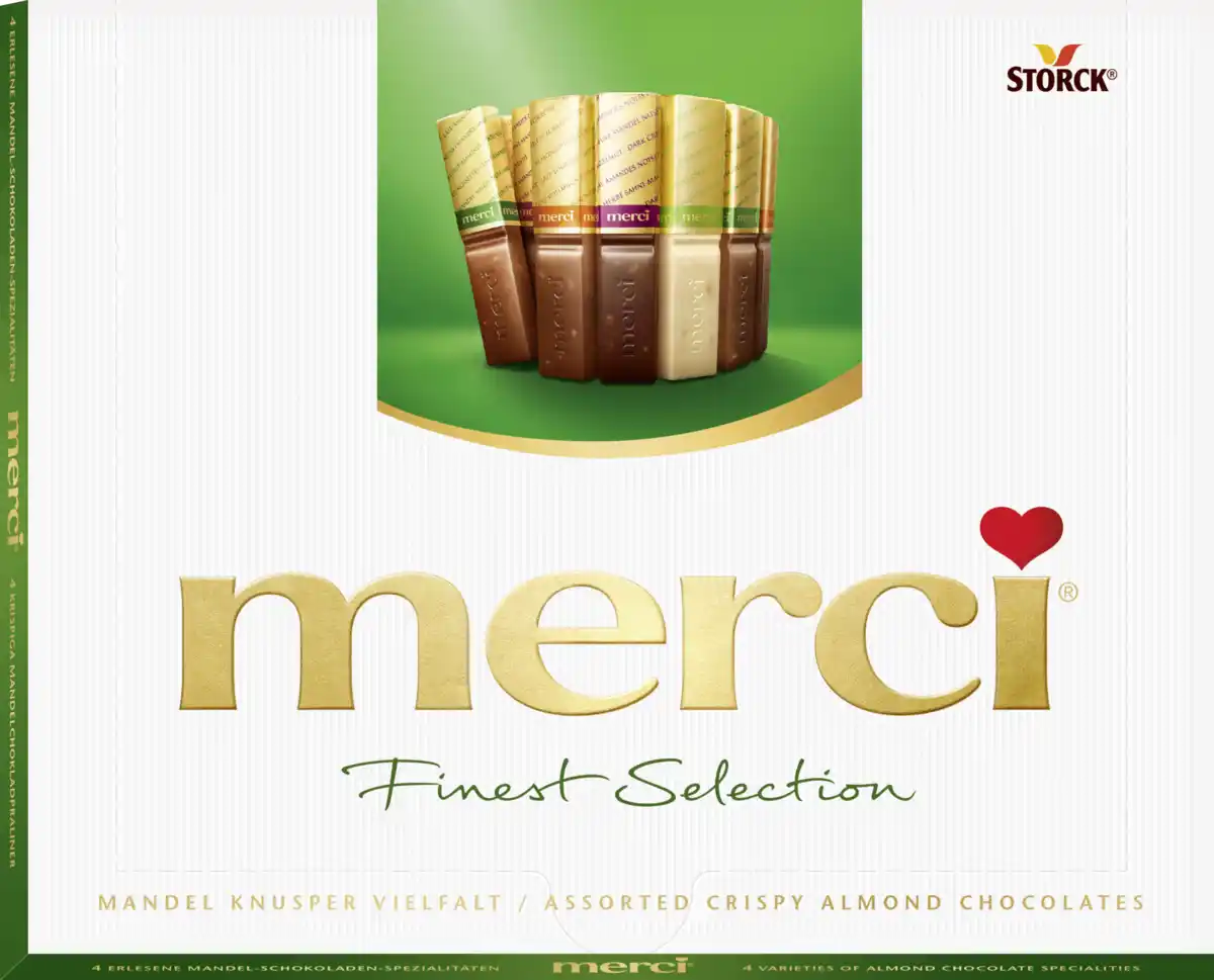 Bild 1 von Storck Merci Finest Selection Mandel Knusper Vielfalt, 250 g