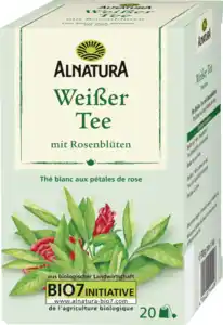 Alnatura Bio Weißer Tee mit Rosenblüten, 30 g