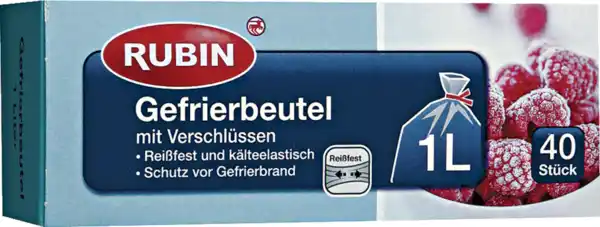 Bild 1 von RUBIN Gefrierbeutel 1 l