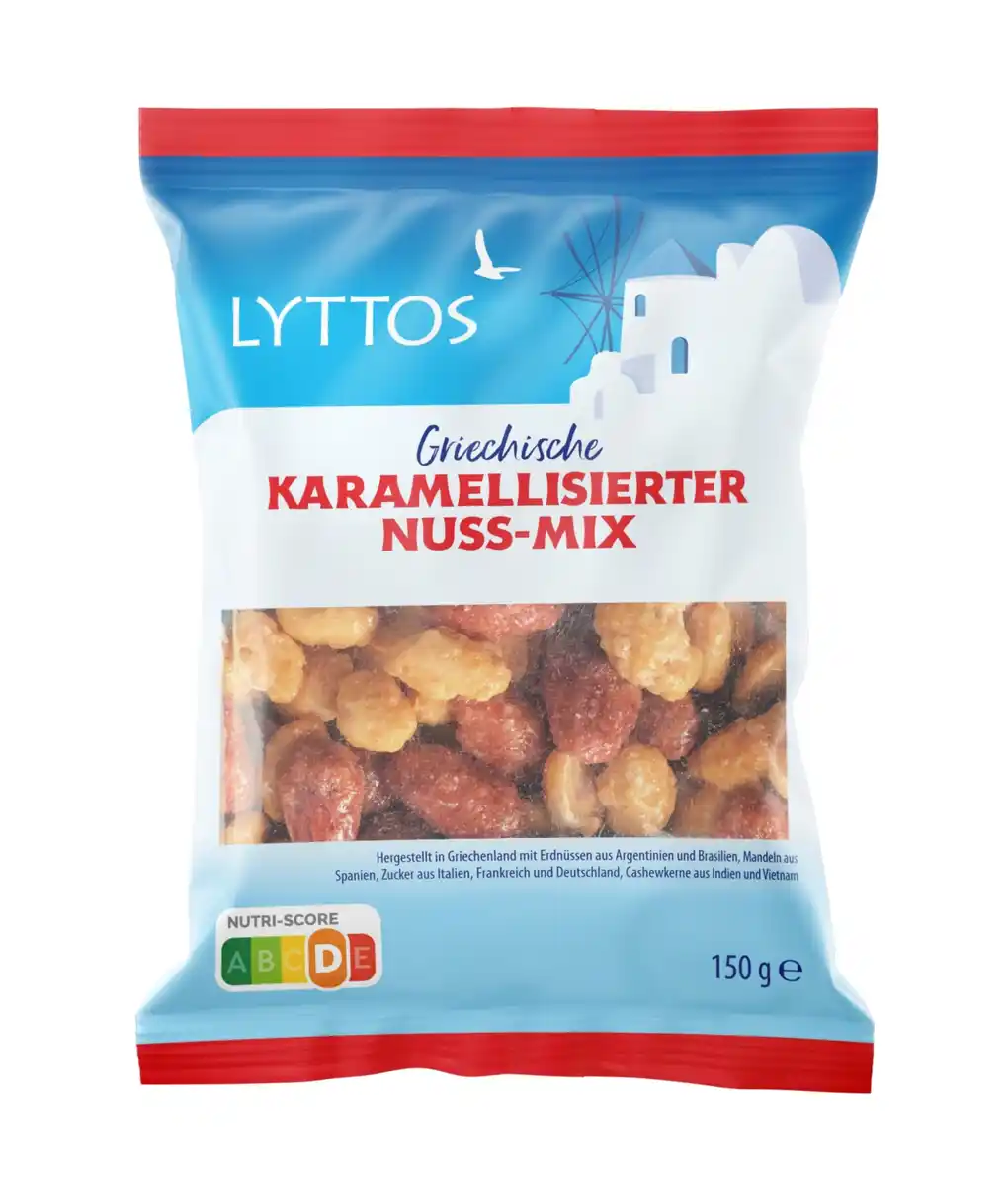 Bild 1 von LYTTOS Karamellisierte Nüsse 150 g Nussmix