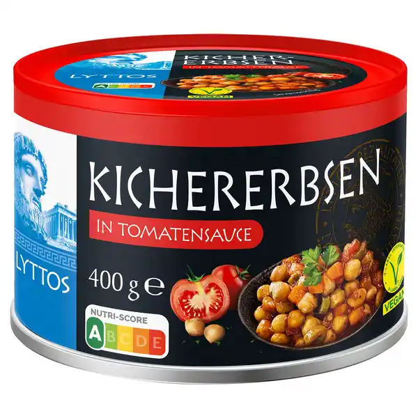 Bild 1 von LYTTOS Kichererbsen 400 g Tomatensauce