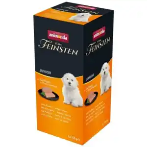 animonda Vom Feinsten Junior Sortenrein 6x150g mit Geflügel & Putenherzen