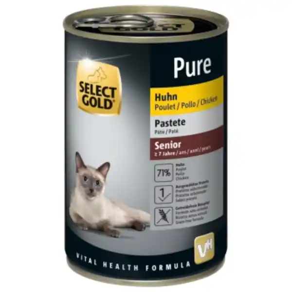 Bild 1 von SELECT GOLD Pure Senior Paté Huhn 6x400 g