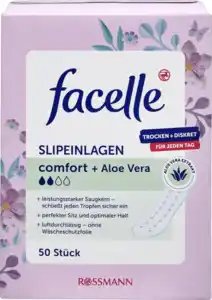 facelle Slipeinlagen comfort + Aloe Vera