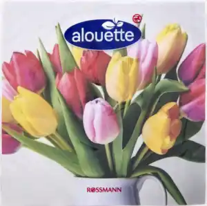 alouette Serviette Tulpenstrauß