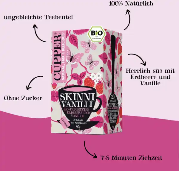 Bild 4 von Cupper Bio Früchtetee Skinni Vanilli, 40 g