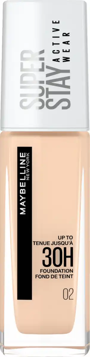 Bild 1 von Maybelline New York Super Stay Active Wear Foundation Nr. 02 Naked Ivory, 30 ml