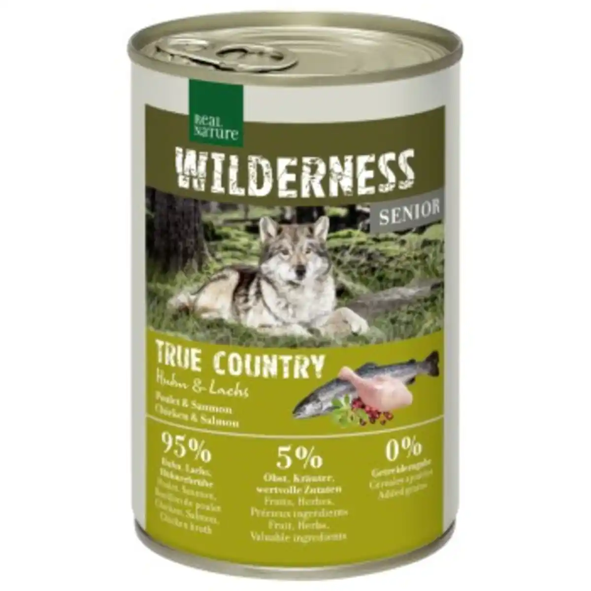 Bild 1 von REAL NATURE WILDERNESS Nassfutter für Hunde Senior True Country Huhn & Lachs 6x400 g