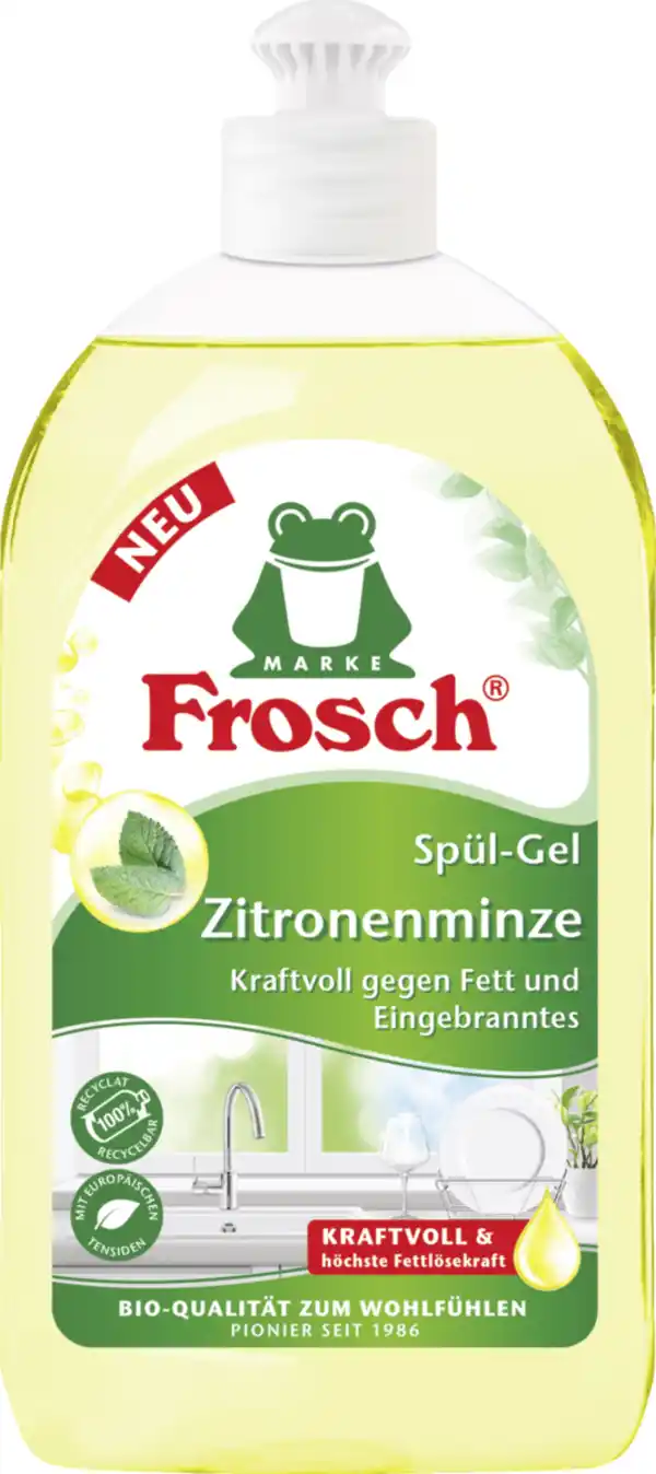 Bild 1 von Frosch Zitronenminze Spül-Gel, 500 ml