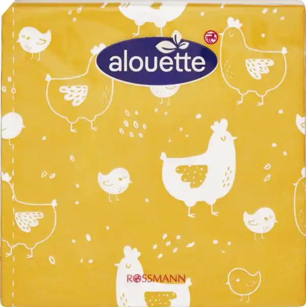 Bild 1 von alouette alouette Cocktail-Serviette Hühner