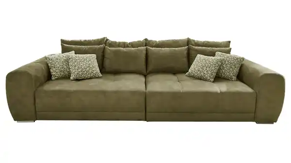 Bild 1 von Big Sofa mit Federkern olivgrün 306 cm - MOLDAU