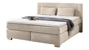 Boxspringbett 180 x 200 cm beige H3/H4 - ROMANA-MIX