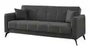 Bild 1 von Einzelsofa 3-Sitzer mit Schlaffunktion 220 cm anthrazit - BELSAMO