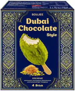 BOUJEE Eis »Dubai Chocolate Style«, 4 St. = 280-ml-Packg.