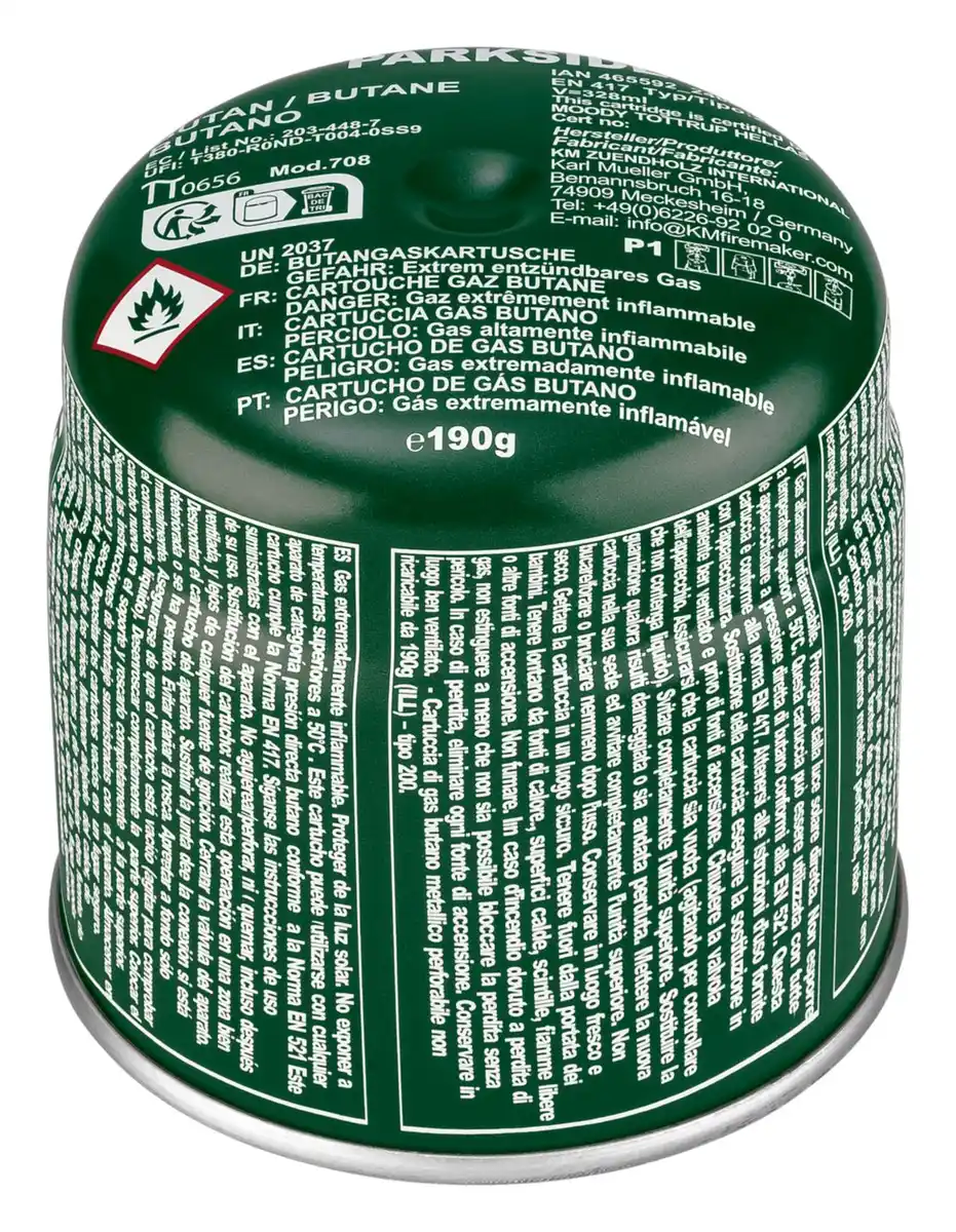 Bild 1 von PARKSIDE® Gaskartuschen (Butan), 6-St.-Packg.