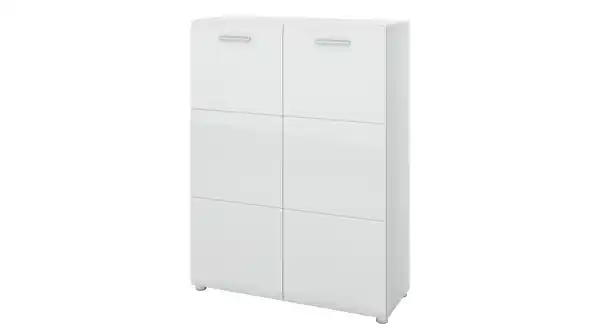 Bild 1 von Schuhschrank weiß hochglanz 90 cm x 120 cm - MERANO