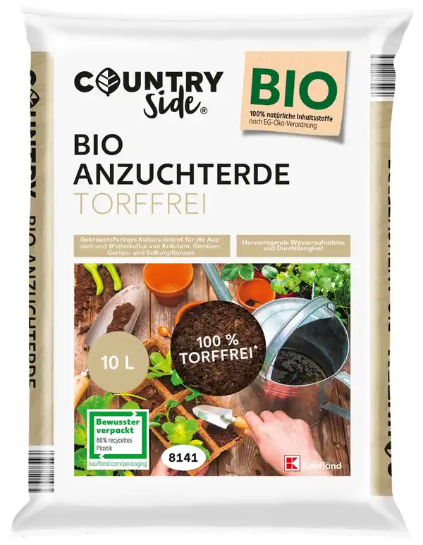 Bild 1 von COUNTRYSIDE® Bio-Anzuchterde, 10-l-Packg.