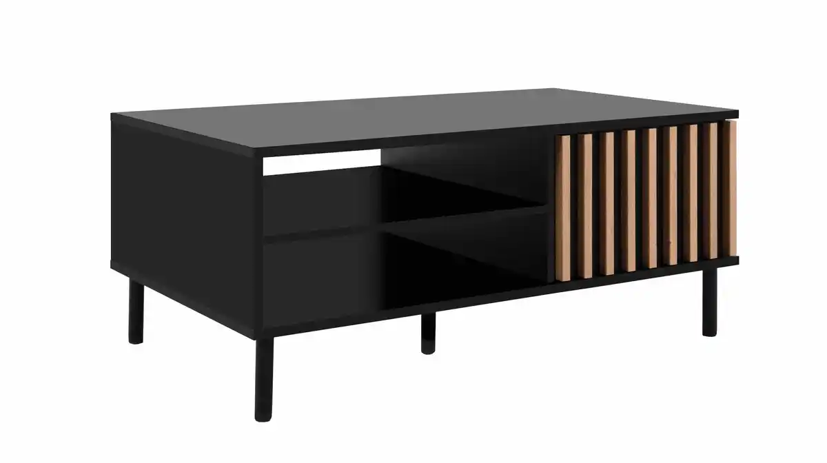 Bild 1 von Couchtisch schwarz Artisan Eiche 110 x 67 cm - MONZA
