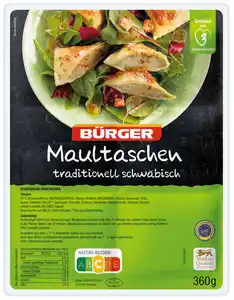 BÜRGER Maultaschen, 250 - 360-g-Packg.