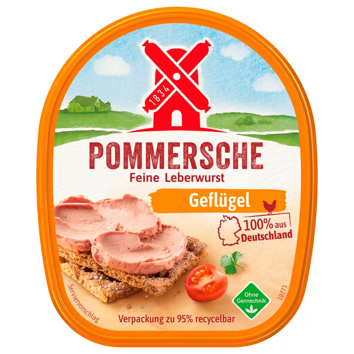 Bild 1 von Rügenwalder Mühle Pommersche Gutsleberwurst 100% Geflügel 125g