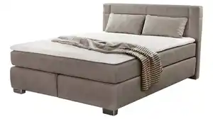 Boxspringbett 160 x 200 cm braun H3/H4 - ROMANA - MIX