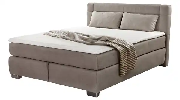 Bild 1 von Boxspringbett 160 x 200 cm braun H3/H4 - ROMANA - MIX