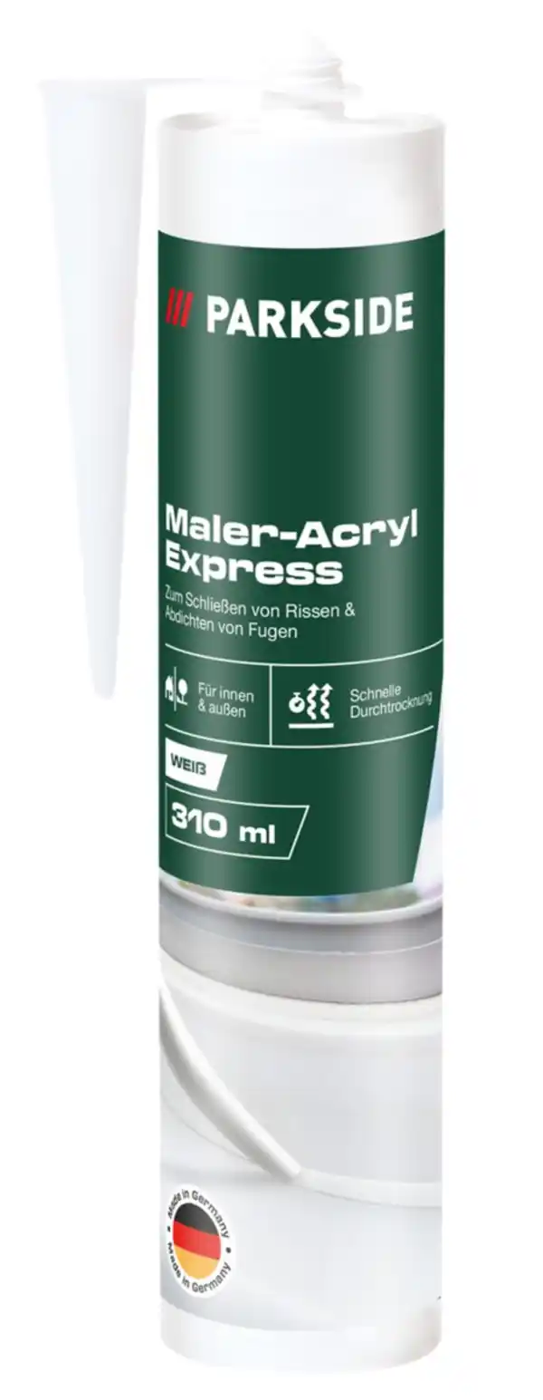 Bild 1 von PARKSIDE® Maler-Acryl Express Weiß, 310-ml-Kartusche