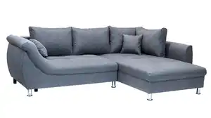 Ecksofa mit Schlaffunktion anthrazit Bettkasten 250 x 190 cm - TEXAS