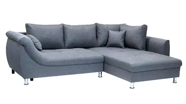 Bild 1 von Ecksofa mit Schlaffunktion anthrazit Bettkasten 250 x 190 cm - TEXAS