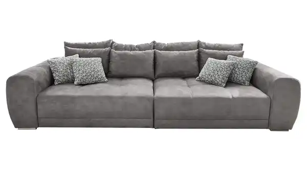 Bild 1 von Big Sofa mit Federkern hellgrau 306 cm - MOLDAU