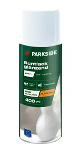 PARKSIDE® Klarlack Weiß glänzend, 400-ml-Sprühdose